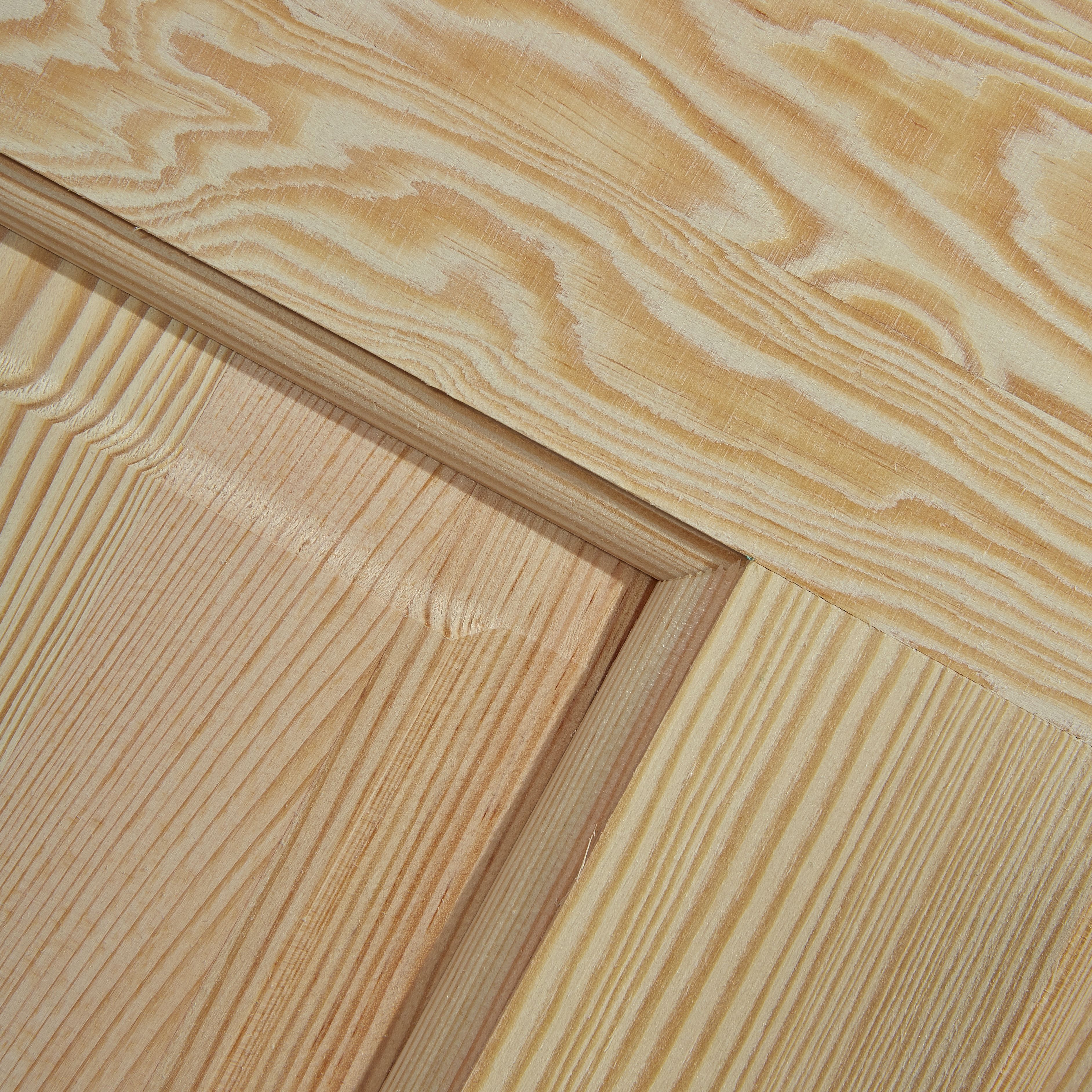 Geom 4 panel Glazed Internal Door, (H)2040mm (W)826mm (T)40mm