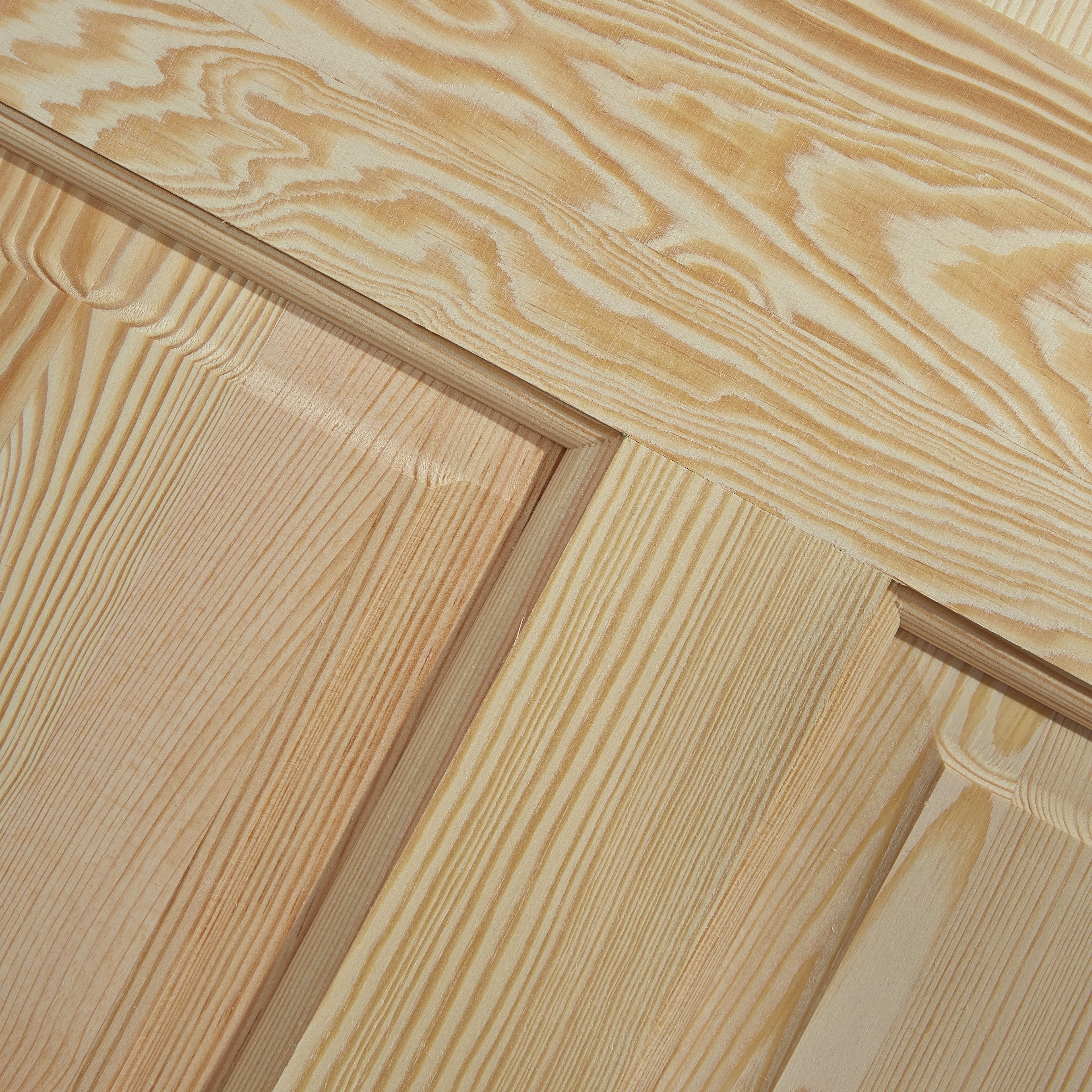 Geom 4 panel Glazed Internal Door, (H)2040mm (W)826mm (T)40mm