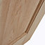 Geom 4 panel Oak veneer Internal Door, (H)2032mm (W)813mm (T)40mm
