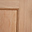 Geom 4 panel Oak veneer Internal Door, (H)2032mm (W)813mm (T)40mm