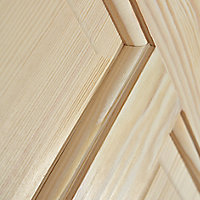Geom 4 panel Unglazed Internal Door, (H)2040mm (W)726mm (T)40mm