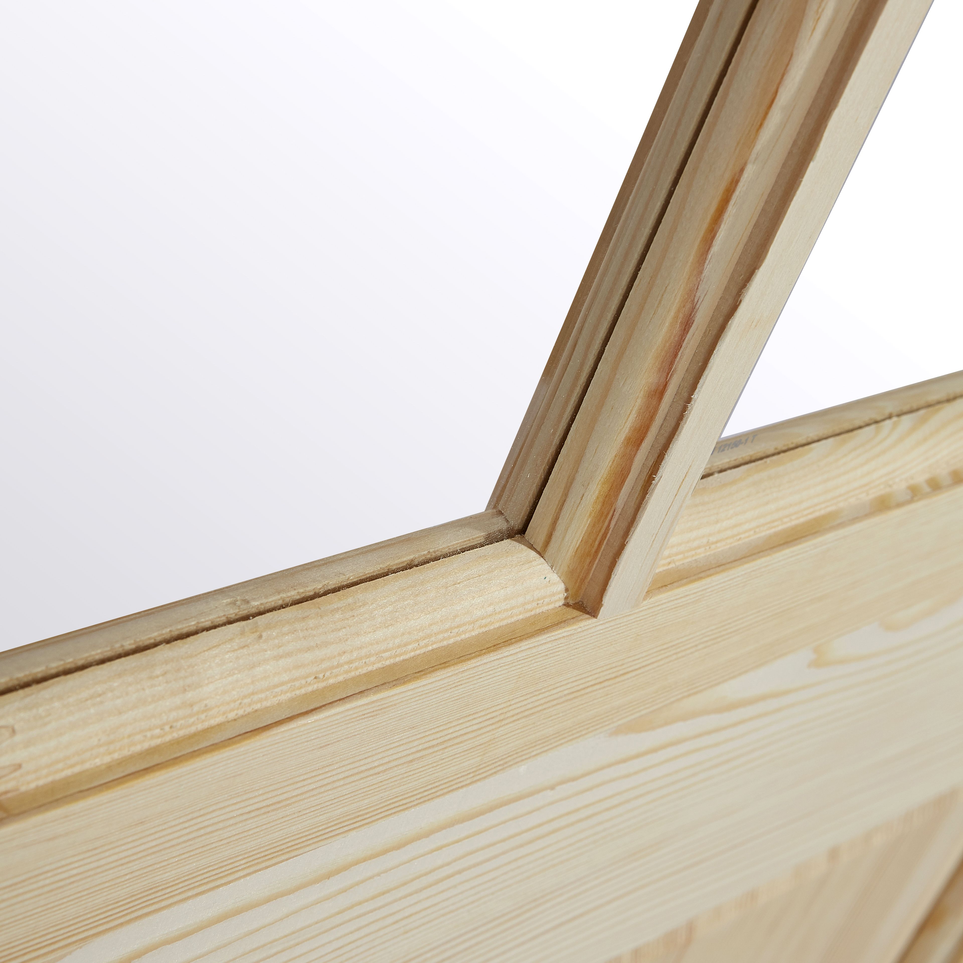 Geom 6 panel Glazed Internal Door, (H)1981mm (W)762mm (T)35mm