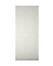Geom 6 panel Unglazed White External Front door, (H)1981mm (W)762mm