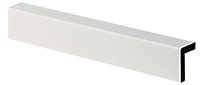 Geom Fully finished White MDF Cornice Moulding (L)2.4m (W)18mm (T)18mm