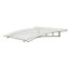 Geom Rocha Clear Glazed Aluminium & polycarbonate Curved Porch canopy, (W)1.4m (D)0.9m
