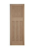 Geom Traditional Unglazed Traditional Oak veneer Internal Door, (H)1981mm (W)686mm (T)35mm
