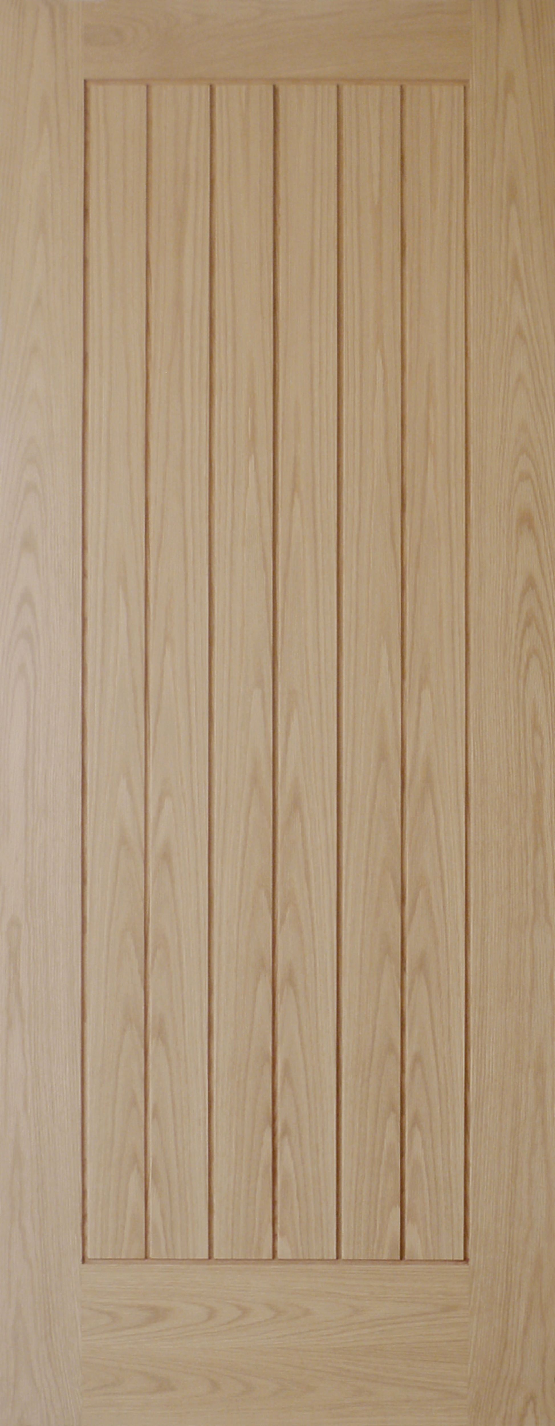 Geom Unglazed Cottage Oak veneer Internal Door, (H)2040mm (W)726mm (T)40mm