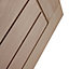 Geom Unglazed Cottage Oak veneer Internal Door, (H)2040mm (W)726mm (T)40mm