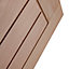 Geom Unglazed Cottage Oak veneer Internal Door, (H)2040mm (W)826mm (T)40mm