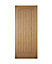 Geom Unglazed Cottage Wooden White oak veneer External Front door, (H)1981mm (W)838mm