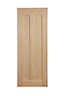 Geom Vertical 2 panel Patterned Unglazed Internal Door, (H)2040mm (W)826mm (T)40mm