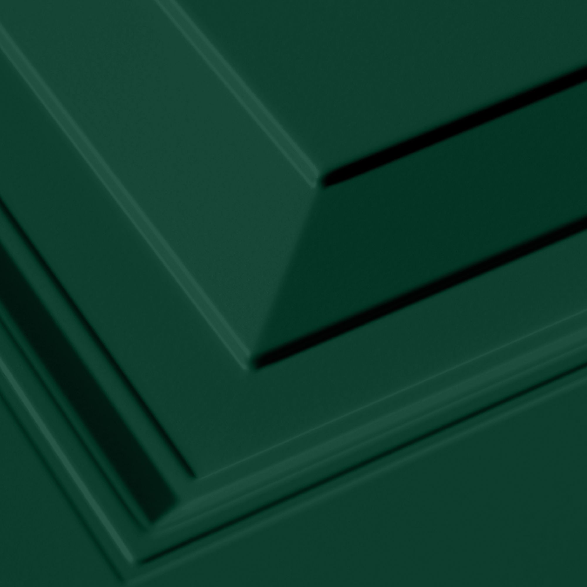 Georgian 12-panelled Up & over Moss green Canopy Garage door, (H)2039mm (W)2274mm (T)40mm