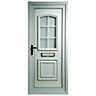 Georgian 2 panel Glazed White Left-hand External Front Door set, (H)2055mm (W)920mm