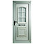 Georgian 2 panel Glazed White Left-hand External Front Door set, (H)2055mm (W)920mm