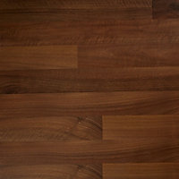 Geraldton Natural Gloss Walnut effect Laminate Flooring Sample