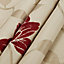 Geranium Cream & red Floral jacquard Lined Eyelet Curtains (W)167cm (L)183cm, Pair