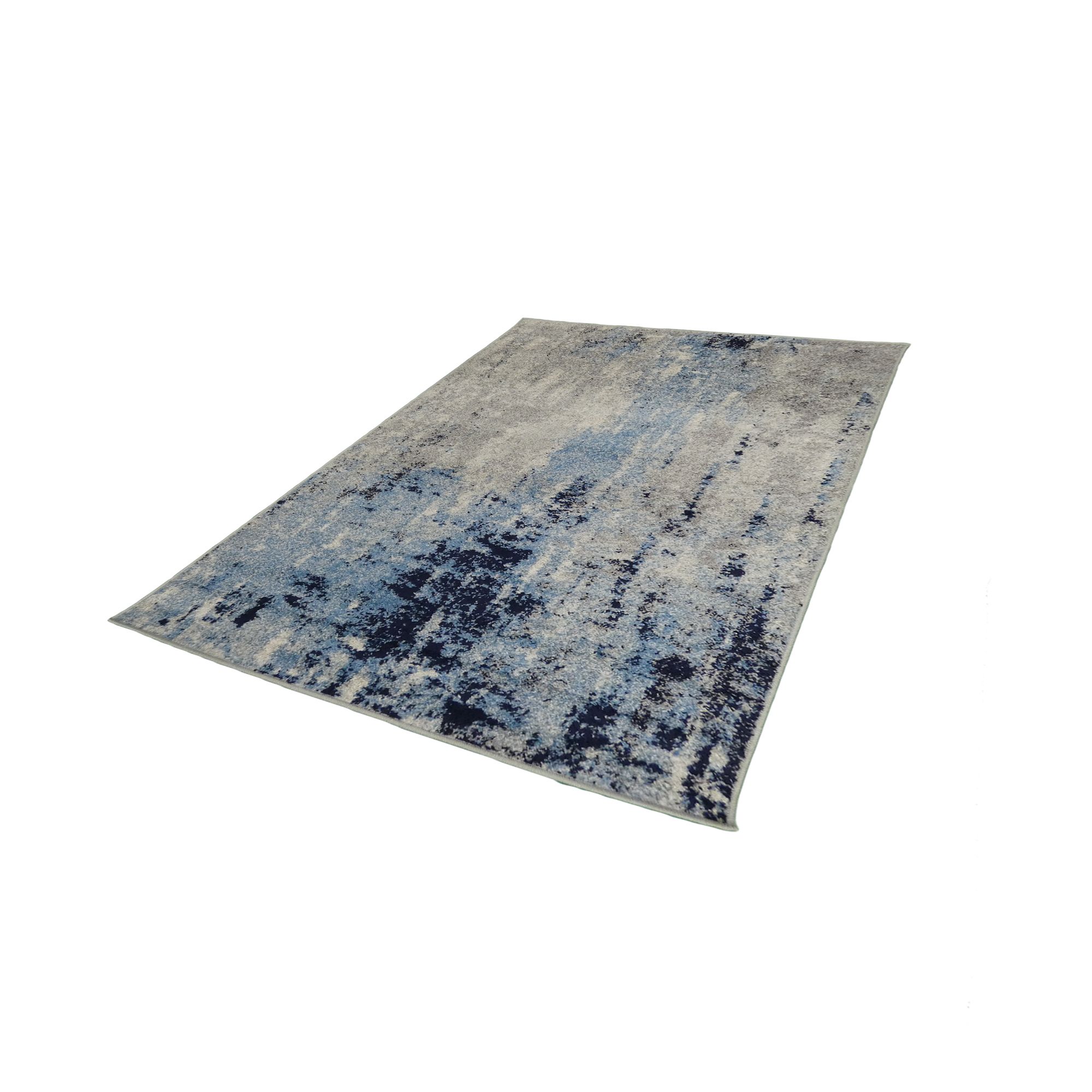 Gilbert Blue & Grey Abstract Rug 230cmx160cm