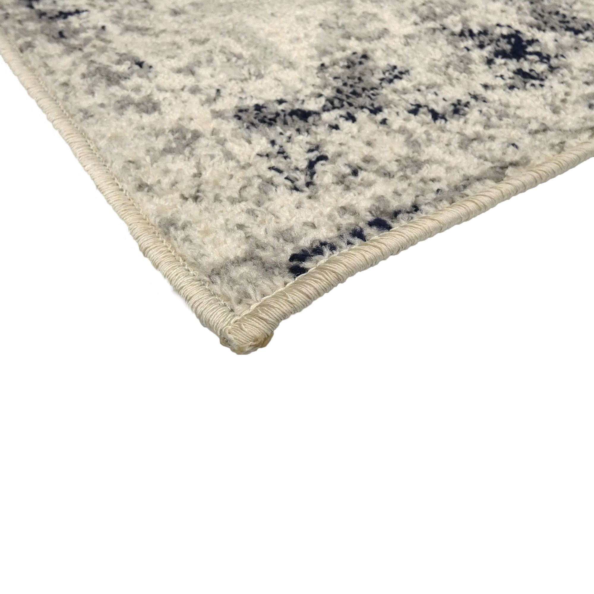 Gilbert Grey & Navy Abstract Rug 170cmx120cm