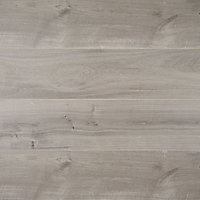 Gladstone Grey Gloss Oak effect Laminate Flooring Sample
