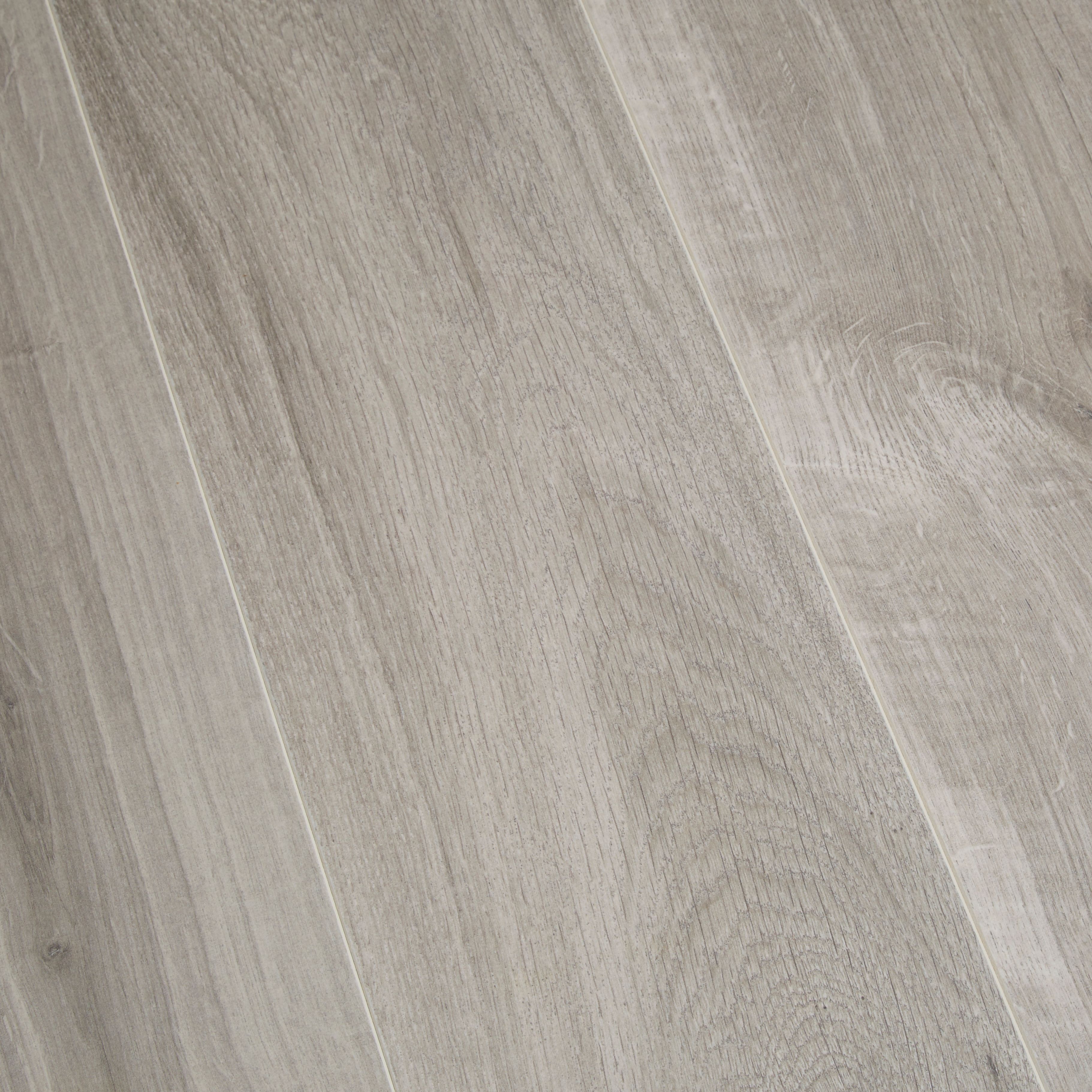 Gladstone Grey Gloss Oak effect Laminate Flooring Sample