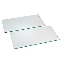 Glass Cupboard shelf (L) 45.8cm x (D)28cm
