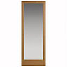 Glazed Oak veneer Internal Door, (H)1981mm (W)610mm (T)35mm