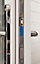 Glazed Pre-painted White Timber LH External Folding Patio door, (H)2094mm (W)2394mm