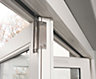 Glazed Pre-painted White Timber LH External Folding Patio door, (H)2094mm (W)2394mm