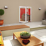 Glazed Pre-painted White Timber RH External Folding Patio door, (H)2094mm (W)1794mm