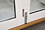 Glazed Pre-painted White Timber RH External Folding Patio door, (H)2094mm (W)2094mm