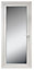 Glazed White Left-hand External Back Door set, (H)2055mm (W)840mm