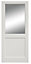 Glazed White Left-hand External Door set, (H)2074mm (W)856mm