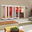 Glazed White Timber External 6 Folding Patio door, (H)2094mm (W)4794mm
