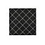 Glina Black Gloss Patterned Ceramic Wall tile, Pack of 40, (L)150mm (W)150mm