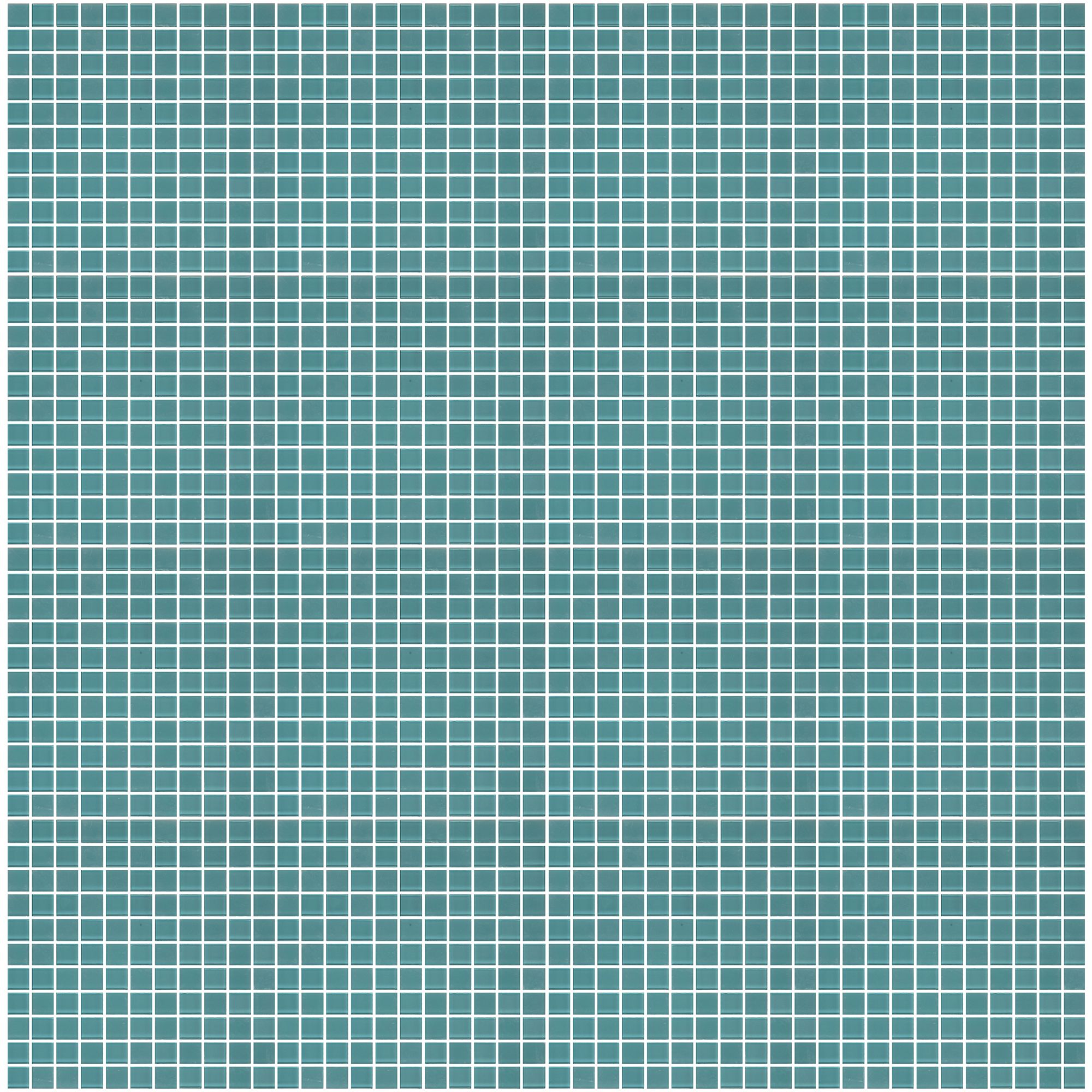 Glina Blue Frosted Glass Mosaic tile sheet, (L)300mm (W)300mm