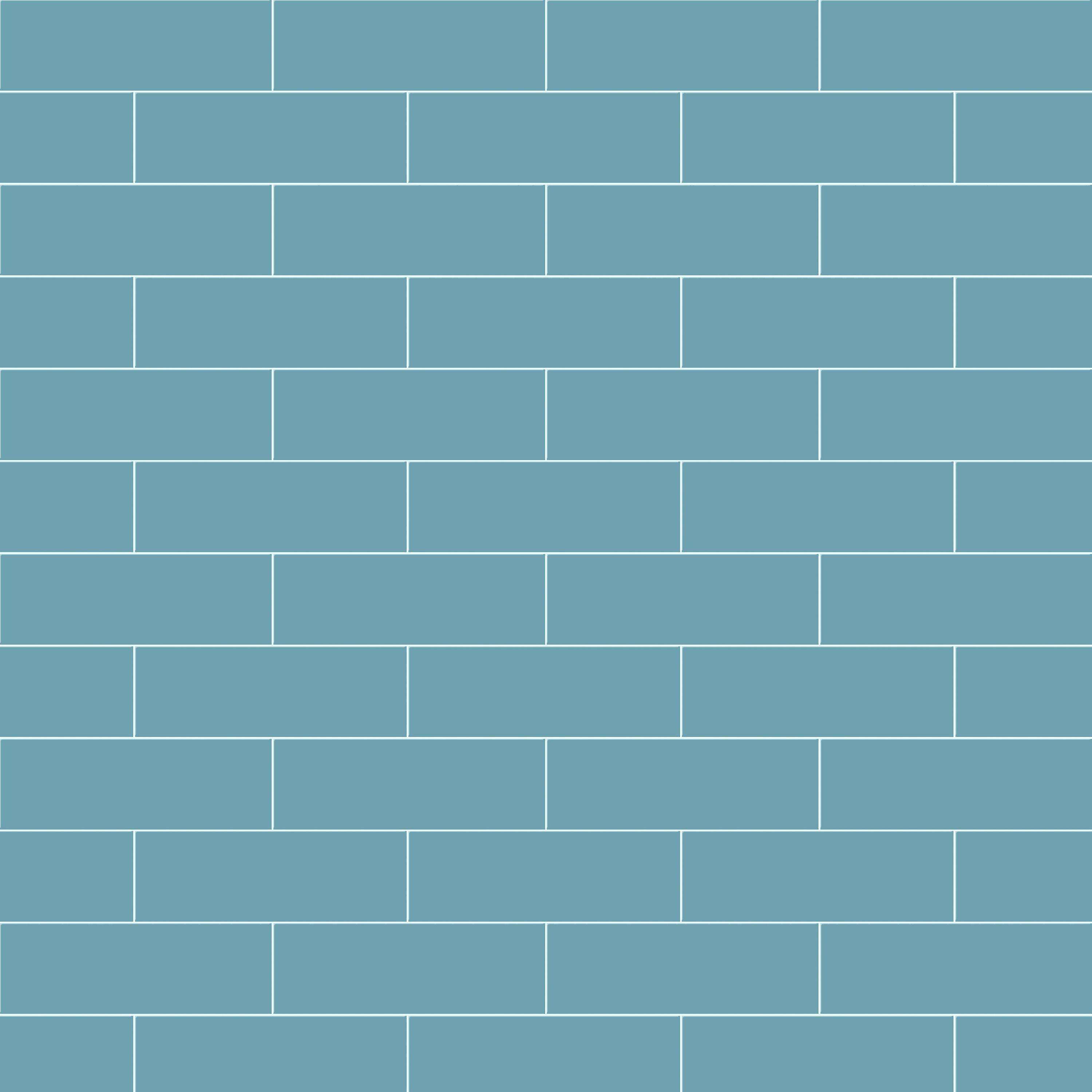 Glina Blue Gloss Ceramic Wall Tile, Pack of 34, (L)297mm (W)97mm