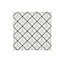 Glina White Gloss Patterned Ceramic Indoor Wall Tile, Pack of 40, (L)150mm (W)150mm