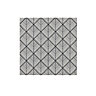Glina White Gloss Patterned Ceramic Wall tile, Pack of 40, (L)150mm (W)150mm