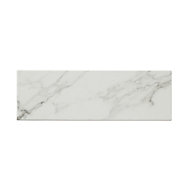 Glina White Gloss Plain Rectangular Ceramic Wall Tile Sample
