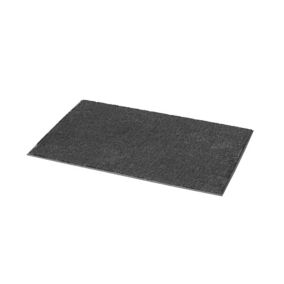 Glomma Anthracite Rectangular Bath mat (L)60cm (W)40cm