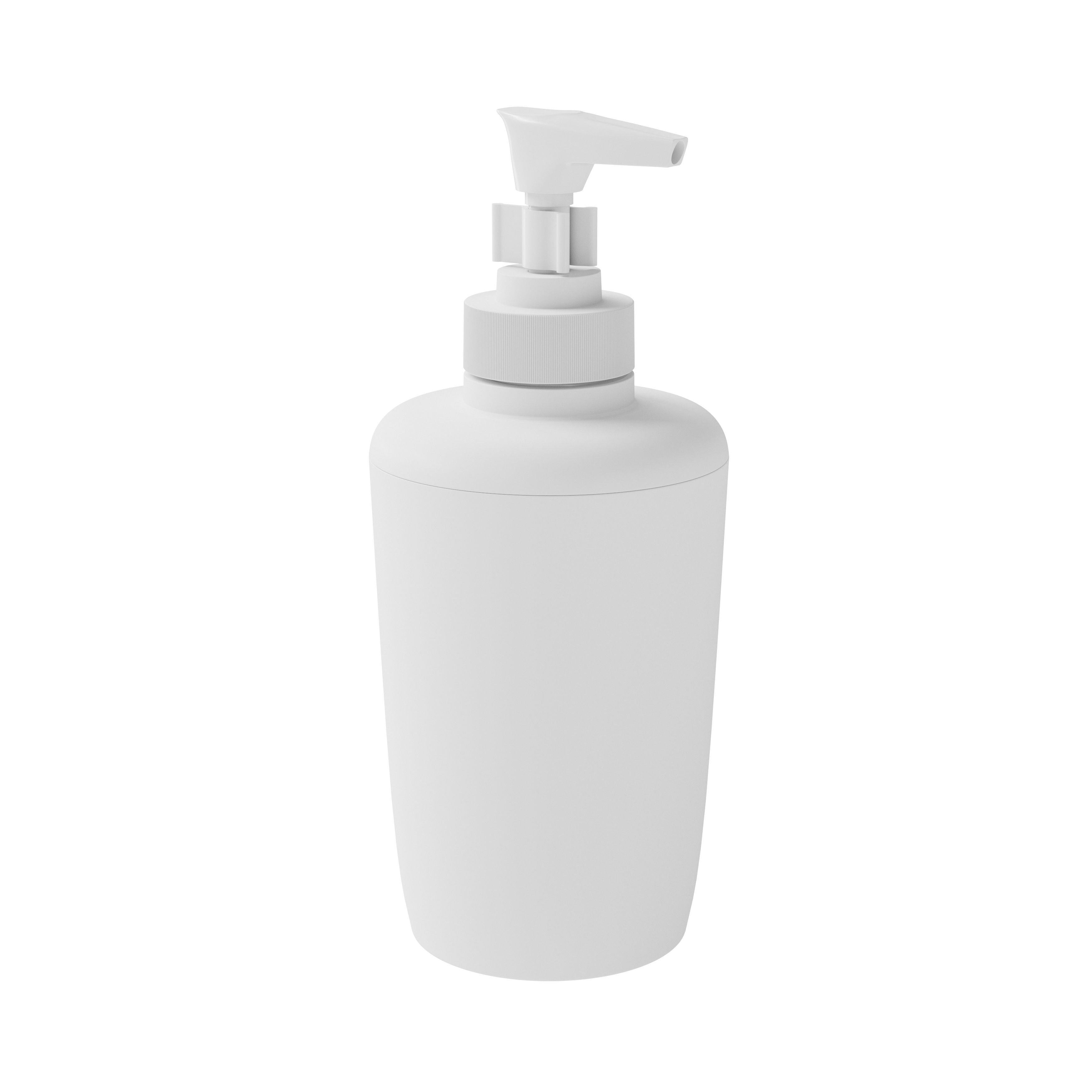 Glomma Matt White Polypropylene (PP) Freestanding Soap dispenser