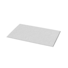 Glomma White Rectangular Bath mat (L)60cm (W)40cm