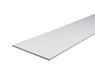 Gloss Semi edged Chipboard Furniture board, (L)2.5m (W)200mm (T)18mm