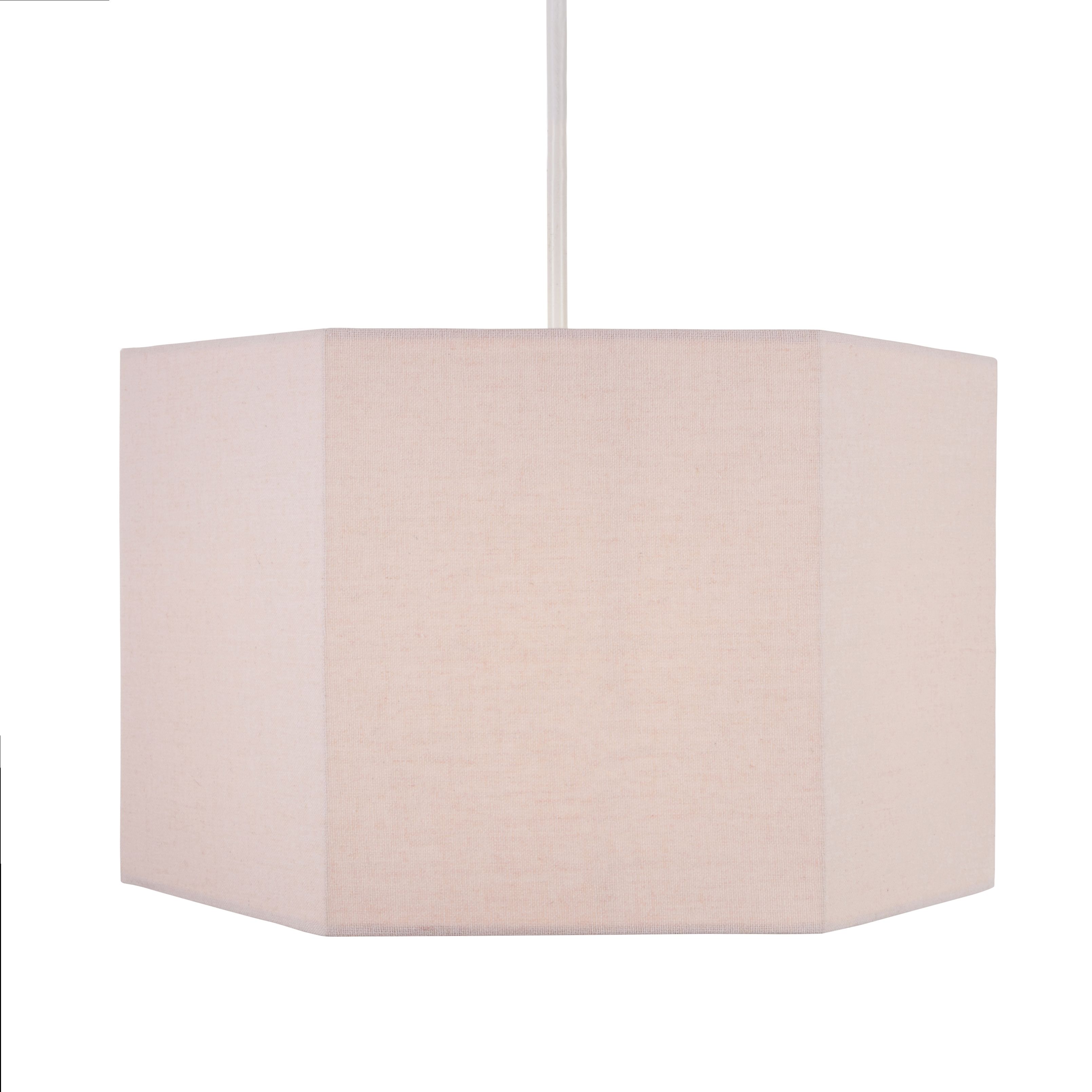 Glow Easy fit Pink Plain Lamp shade (D)33cm