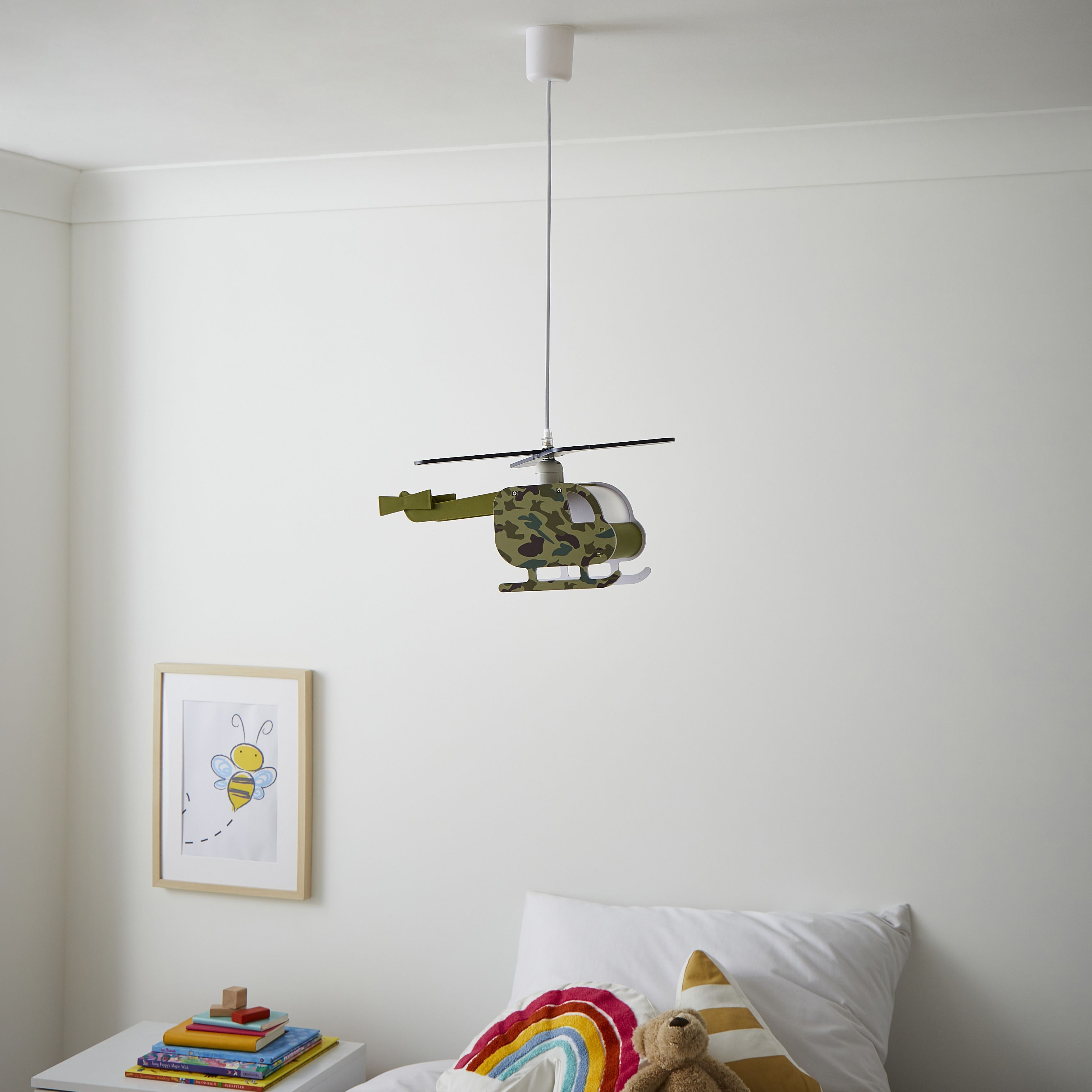Glow Elior Helicopter Matt Multicolour Light pendant, (Dia)420mm