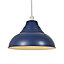 Glow Lucia Navy Dome Lamp shade (D)30cm