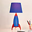 Glow Meyer Rocket Blue LED Circular Table lamp