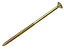 Goldscrew Plus Zinc-plated Carbon steel Wood Screw (Dia)5mm (L)80mm, Pack of 100