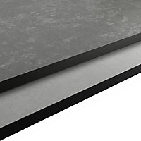 GoodHome 12mm Nepeta Matt Ceramic / mineral Paper & resin Square edge Kitchen Worktop, (L)3000mm