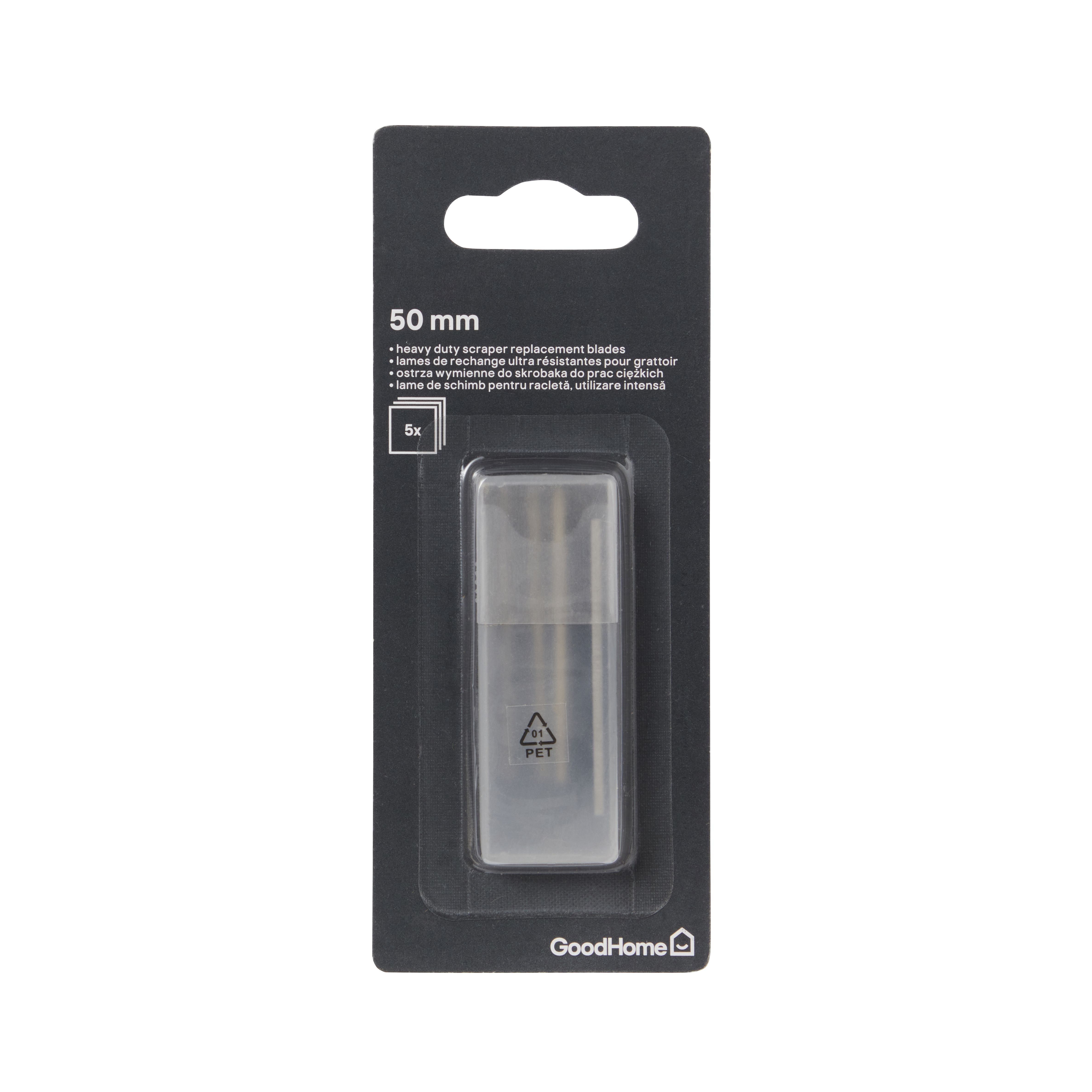 GoodHome 2" Carbon steel Scraper blades, Set of 5